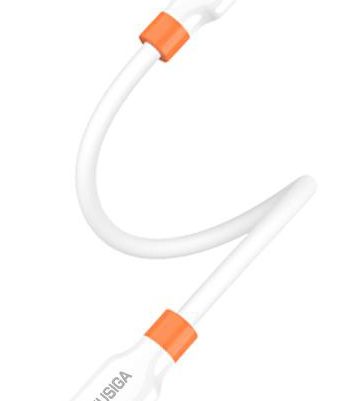 KAKUSIGA καλώδιο Lightning σε USB-C KSC-1024, σιλικόνης, 30W, 480Mbps, 0.25m, λευκό