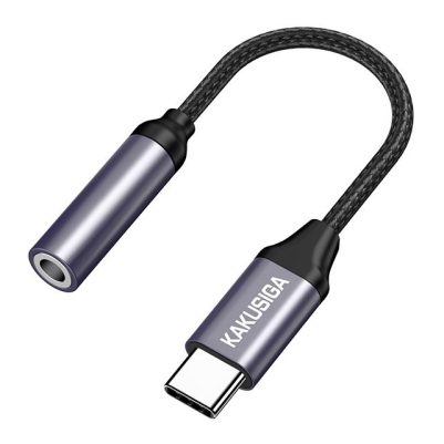 KAKUSIGA αντάπτορας USB-C σε 3.5mm KSC-428, γκρι