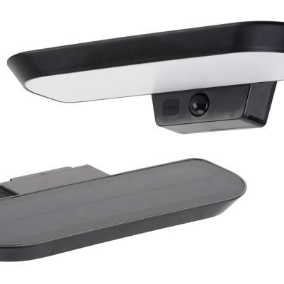POWERTECH LED ηλιακό φωτιστικό PT-1516 με αισθητήρα κίνησης, 6W, 2000mAh, μαύρο