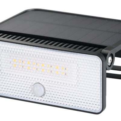 POWERTECH LED ηλιακό φωτιστικό PT-1517 με αισθητήρα κίνησης, 8W, 1800mAh, μαύρο