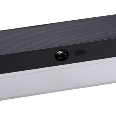 POWERTECH LED ηλιακό φωτιστικό PT-1521 με αισθητήρα κίνησης, 4W, 2000mAh, μαύρο