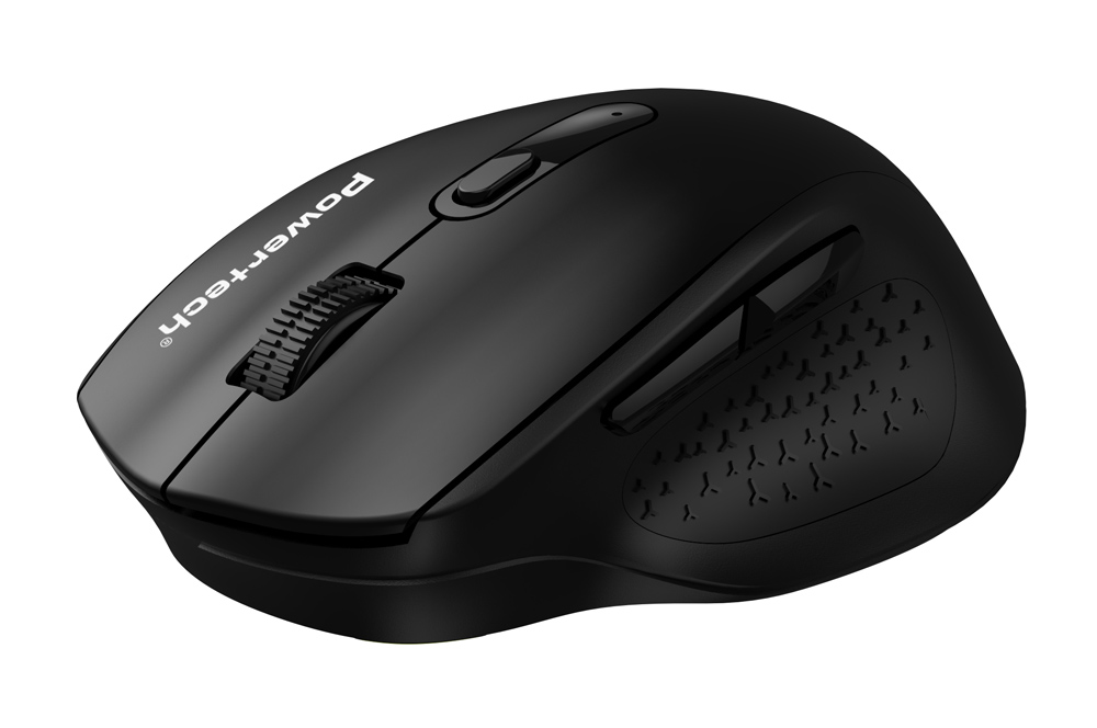 POWERTECH ασύρματο ποντίκι PT-1578, 2.4GHz & Bluetooth, έως 4000DPI, μαύρο - Image 2