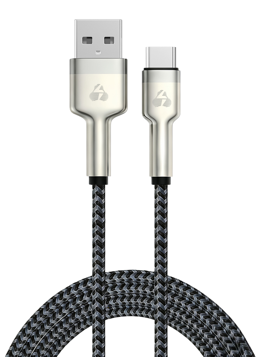 POWERTECH καλώδιο USB-C σε USB PTR-0199, PD 60W, 480Mbps, 1m, μαύρο/γκρι