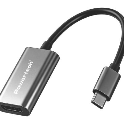 POWERTECH αντάπτορας USB-C σε HDMI PTR-0208, 4K/30Hz, 10 Gbps, γκρι