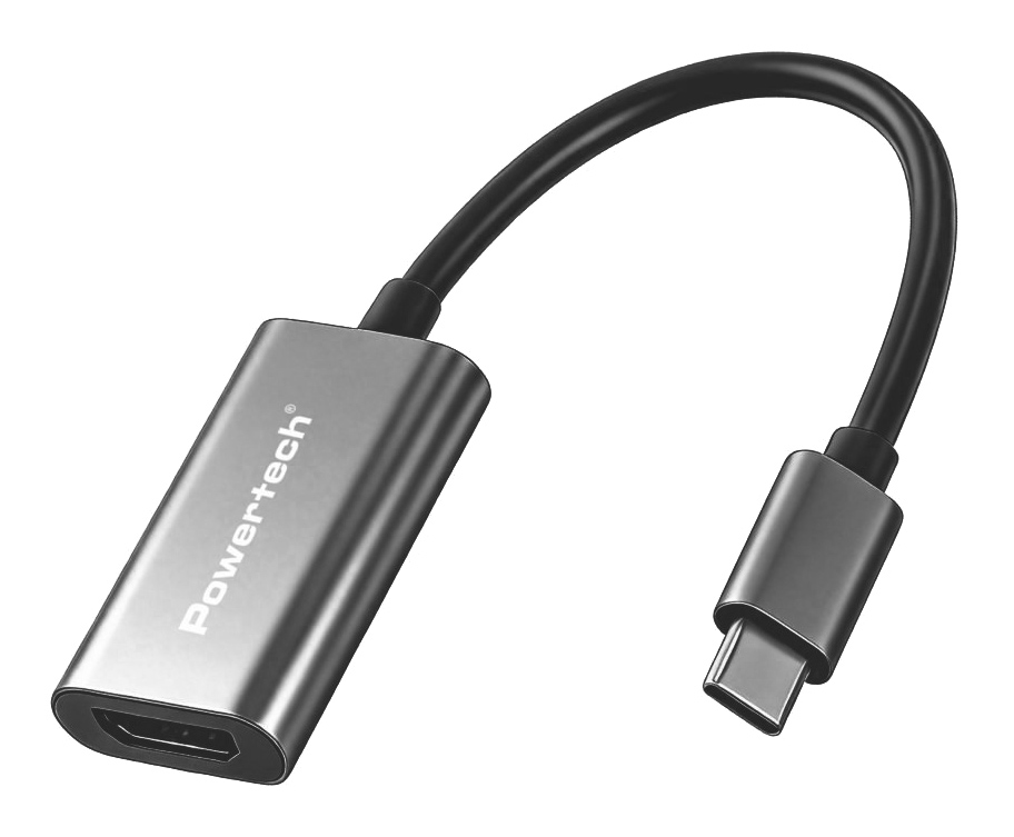 POWERTECH αντάπτορας USB-C σε HDMI PTR-0208, 4K/30Hz, 10 Gbps, γκρι