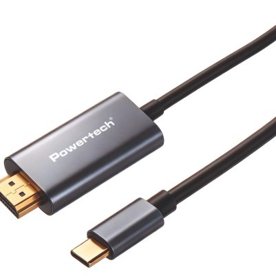 POWERTECH καλώδιο USB-C σε HDMI PTR-0210, 4K/30Hz, 10 Gbps, 2m, μαύρο