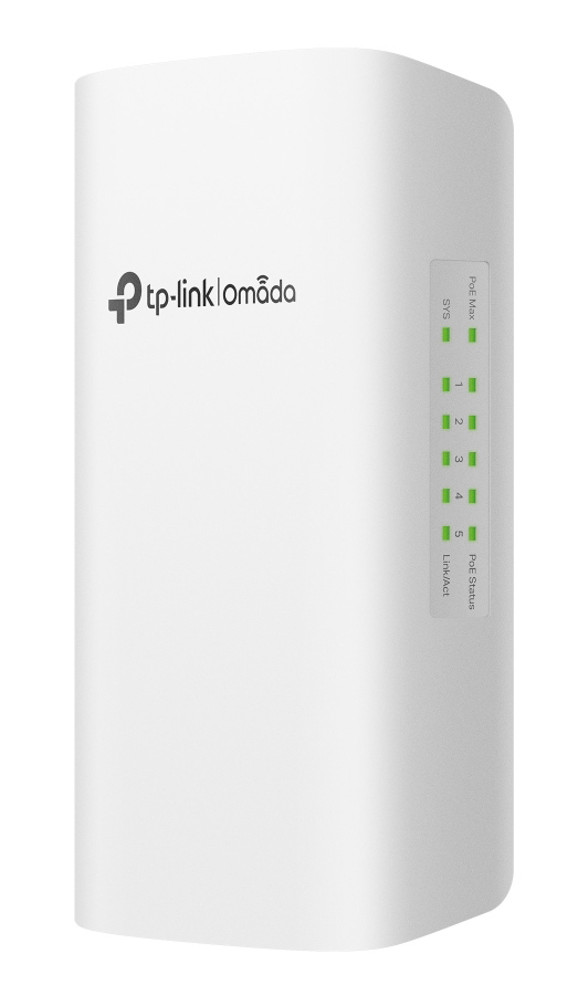 TP-LINK smart switch SG2005P-PD, 1x Gigabit PoE++ in/4x Gigabit PoE+ out, V1.0