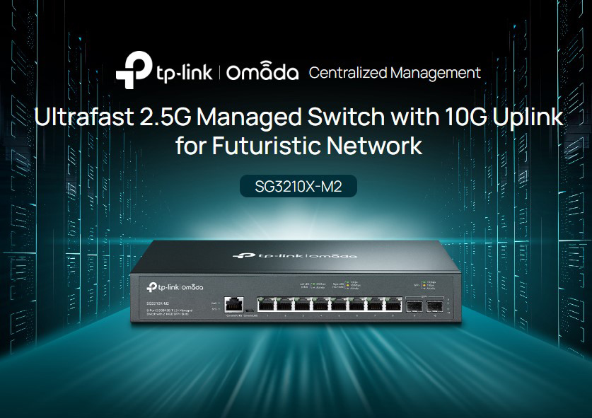 TP-LINK L2+ managed switch SG3210X-M2, 8x 2.5Gbps θύρες, V1.0 - Image 2