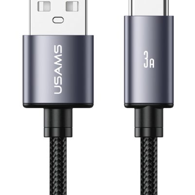 USAMS καλώδιο USB-C σε USB SJ767, 3A, 480Mbps, 1m, μαύρο
