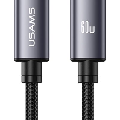 USAMS καλώδιο USB-C SJ769, 60W, 480Mbps, 1m, μαύρο