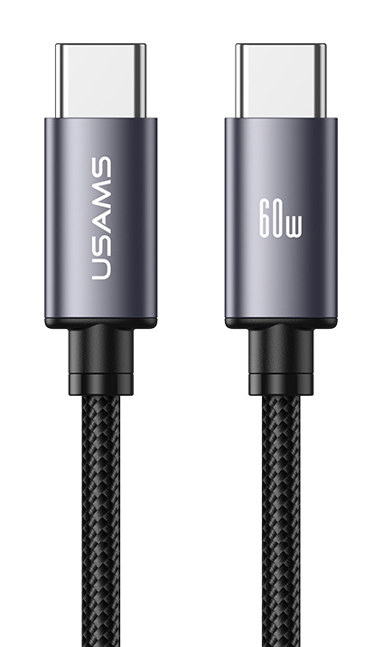 USAMS καλώδιο USB-C SJ769, 60W, 480Mbps, 1m, μαύρο