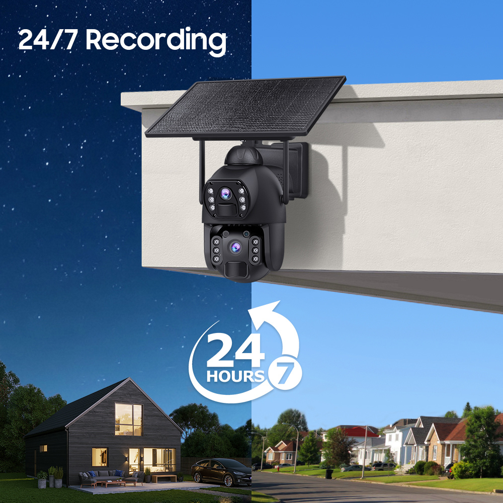 SECTEC smart ηλιακή κάμερα ST-536-6MAOV-4G-EU, dual lens, 3MP, 4G, SD, PTZ, IP66 - Image 2