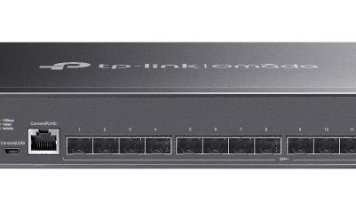 TP-LINK L2+ managed switch SX3016F, 16x 10Gbps SFP+ θύρες, V1.20
