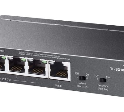 TP-LINK desktop switch TL-SG1005P-PD, 5x Gigabit θύρες, PoE+, UN/1.0