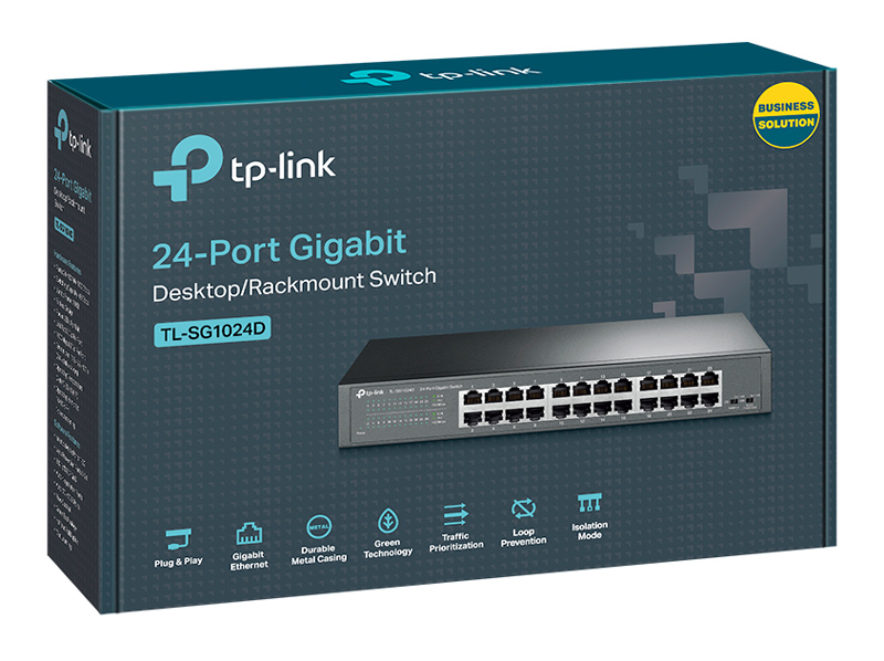TP-LINK Desktop/Rackmount Switch TL-SG1024D 24 Θυρών, V11.40 - Image 3