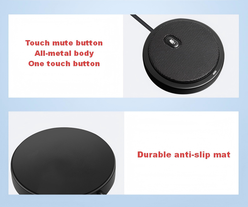 CMTECK επιτραπέζιο μικρόφωνο UM02, omnidirectional, USB, μαύρο - Image 3