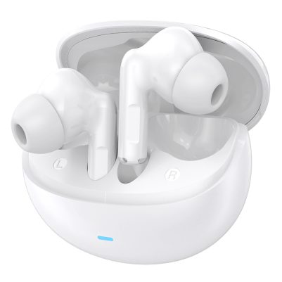 CELEBRAT earphones με θήκη φόρτισης W80, True Wireless, 13mm, 30/230mAh, λευκά