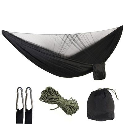 Kepeak Αιώρα Διπλή με Κουνουπιέρα Αυτόματη 260x140cm - Μαύρη BL007MSQAU