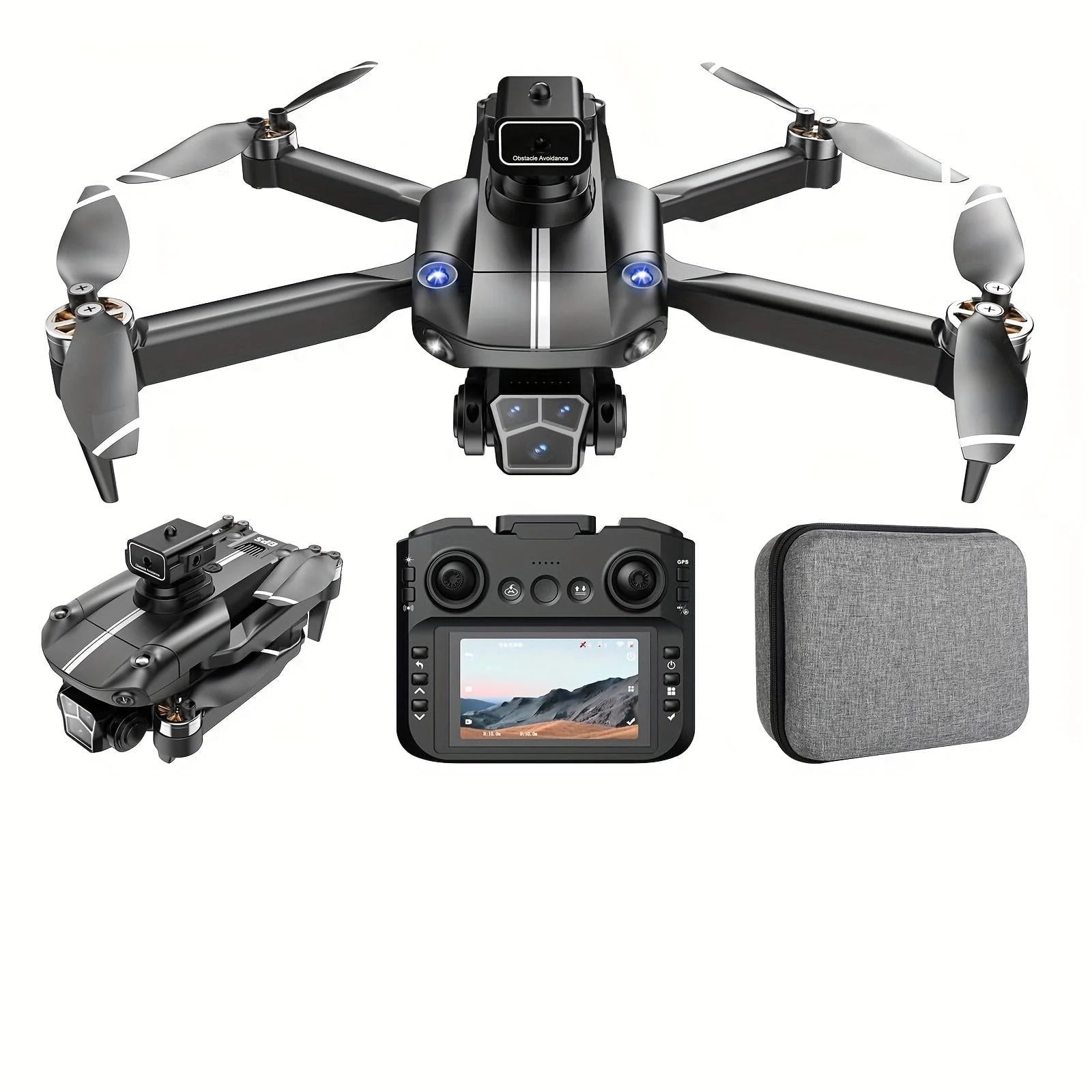 Toysky S182GPS Drone 4K Κάμερα με χειριστήριο με Οθόνη 4,5" (5G WiFi/Αποφυγή Εμποδίων)