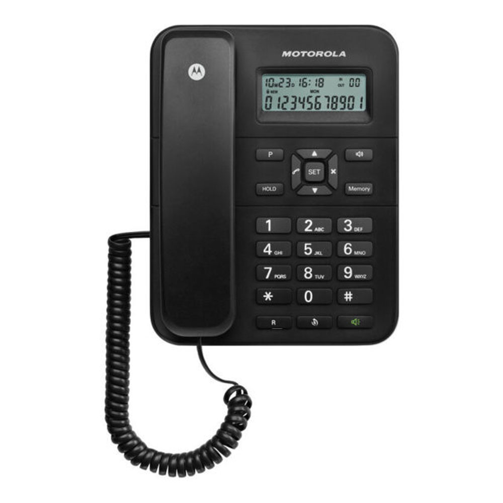 ΕΝΣΥΡΜΑΤΟ ΤΗΛΕΦΩΝΟ ΨΗΦΙΑΚΟ MOTOROLA CT202 ΜΑΥΡΟ (ΑΝΟΙΧΤΗ ΑΚΡΟΑΣΗ + ΑΝΑΓΝΩΡΙΣΗ ΚΛΗΣΕΩΝ) GR