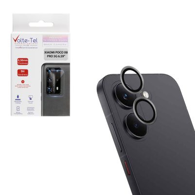 VOLTE-TEL CAMERA GLASS COVER XIAOMI POCO X8 PRO 5G 6.59in 9H 0.33MM EASY APPLICATION SILVER