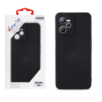 VOLTE-TEL CARBON ΘΗΚΗ REALME C35 6.6in  CAMERA PROTECTIVE BLACK