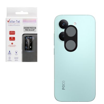VOLTE-TEL CAMERA GLASS XIAOMI POCO X8 PRO 5G 6.59in 9H 0.25mm 3D CURVED BLACK