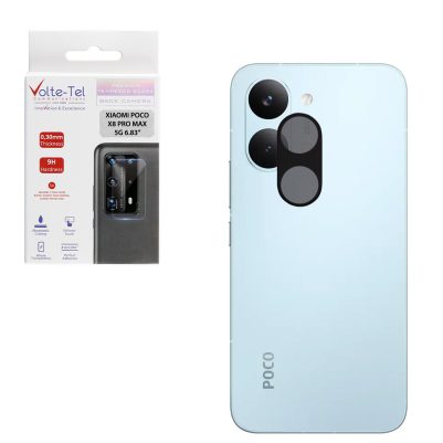 VOLTE-TEL CAMERA GLASS XIAOMI POCO X8 PRO MAX 5G 6.83in 9H 0.25mm 3D CURVED BLACK