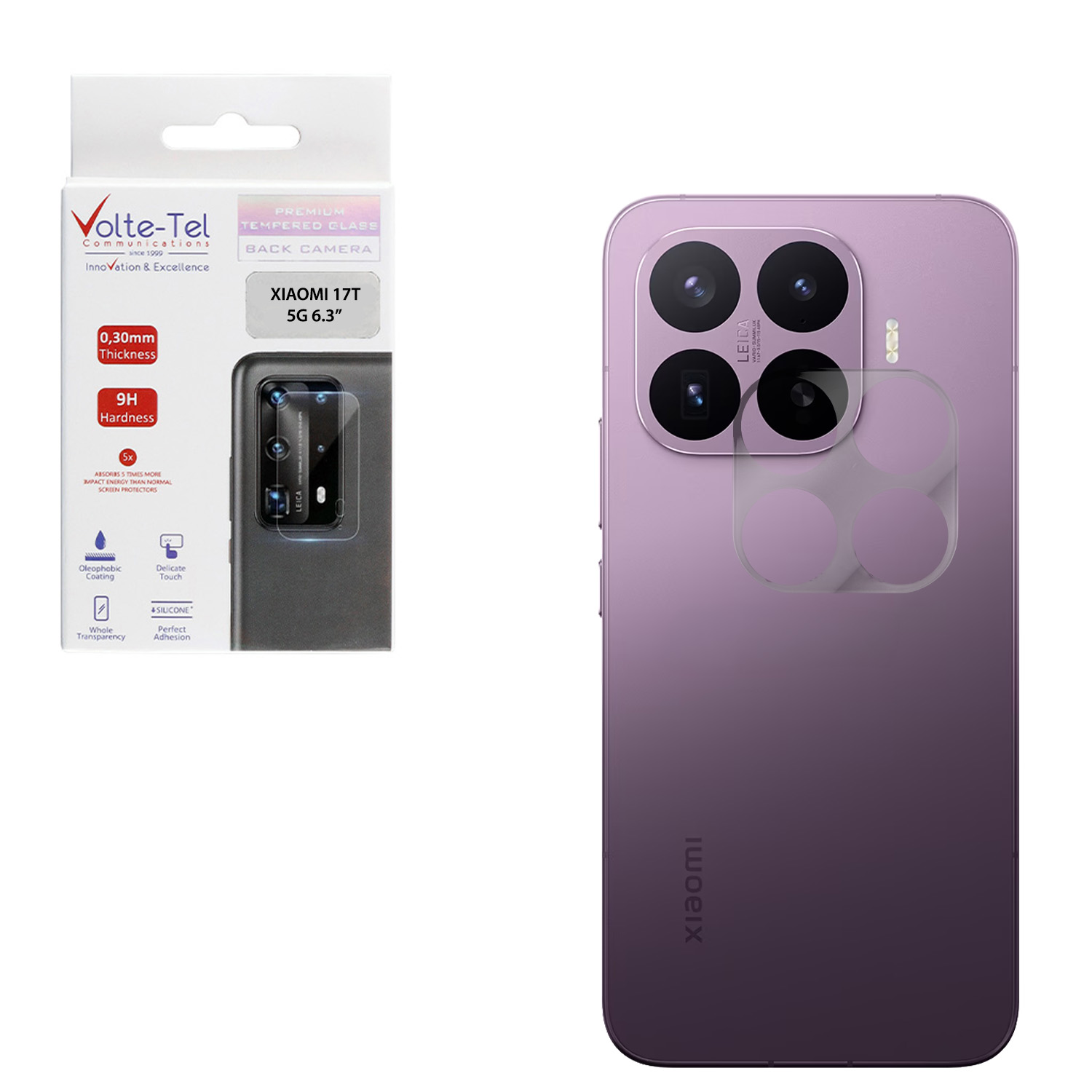 VOLTE-TEL CAMERA TEMPERED GLASS XIAOMI 17T 5G 6.3in 9H 0.30mm