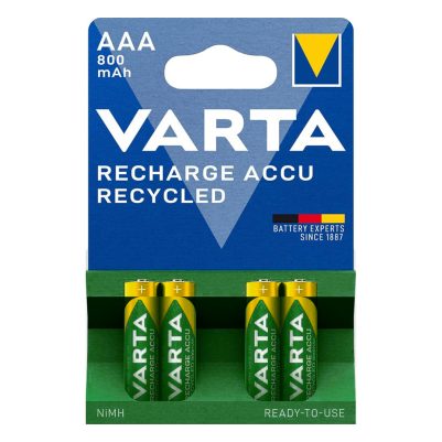 VARTA ΜΠΑΤΑΡΙΕΣ ΕΠΑΝΑΦΟΡΤΙΖΟΜΕΝΕΣ AAA/HR03 1.2V 800mAh Ni-MH RECHARGE ACCU POWER READY TO USE 4/BLISTER