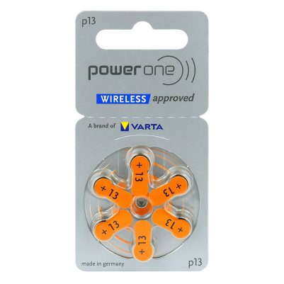 VARTA POWER ONE ΜΠΑΤΑΡΙΕΣ ΑΚΟΥΣΤΙΚΩΝ ΒΑΡΗΚΟΪΑΣ SIZE 13/PR48/ZA13/PR13H 1.45V mAh 6/BLISTER