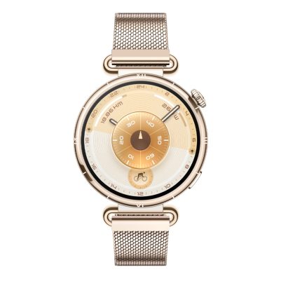 SMART WATCH HUAWEI GT 6 41MM 1.32in 55020FTP ΑΔΙΑΒΡΟΧΟ (GOLD MILANESE STRAP) GR