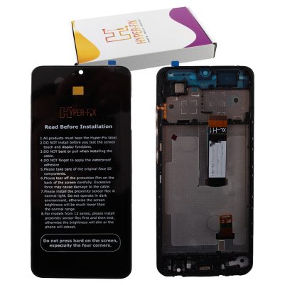 XIAOMI REDMI A5 4G ΟΘΟΝΗ IPS + TOUCH SCREEN + LENS + FRAME HF-56000100C3Z00 LONG FLEX 171.7mm BLACK HYPER-FIX SERVICE PACK