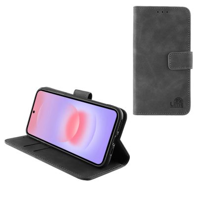 LIME ESSENTIAL ΘΗΚΗ SAMSUNG A37 5G A376 6.7in MAGNET BOOK STAND CLIP GREY