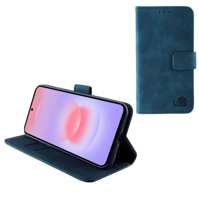 LIME ESSENTIAL ΘΗΚΗ SAMSUNG A37 5G A376 6.7in MAGNET BOOK STAND CLIP DARK BLUE