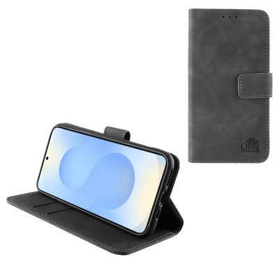 LIME ESSENTIAL ΘΗΚΗ SAMSUNG S25 FE 5G S731 6.7in  MAGNET BOOK STAND CLIP GREY