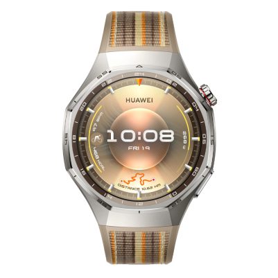 SMART WATCH HUAWEI GT 6 PRO 46MM 1.47in 55020FTS ΑΔΙΑΒΡΟΧΟ (BROWN WOVEN STRAP) GR