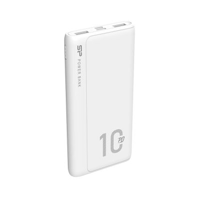 SILICON POWER POWER BANK QP15 10000mAh OUTPUT USB-A X 2 5V-3A/5V-3A max-INPUT MICRO USB & USB-C 5V-3A WHITE OR