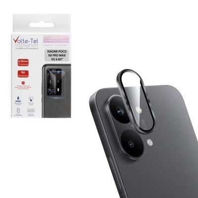VOLTE-TEL CAMERA GLASS COVER XIAOMI POCO X8 PRO MAX 5G 6.83in 9H 0.33MM EASY APPLICATION SIERRA BLACK