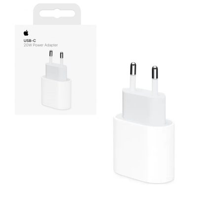 TRAVEL USB-C POWER ADAPTER APPLE MD3J4Z/MA A2347 20W 5V/3.0A 9V/2.22A WHITE PACKING OR