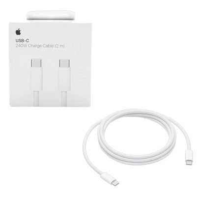 APPLE USB-C TO USB-C MYQT3ZM/A USB-A ΦΟΡΤΙΣΗΣ-DATA 2m 240W BRAIDED WHITE PACKING OR