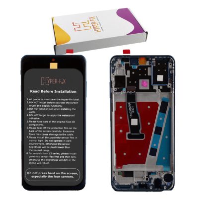 HUAWEI P30 LITE ΟΘΟΝΗ IPS + TOUCH SCREEN + LENS + FRAME HF-02352RQA BLUE HYPER-FIX SERVICE PACK