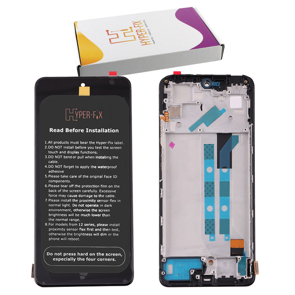 XIAOMI REDMI NOTE 11 PRO 4G/5G ΟΘΟΝΗ TFT + TOUCH SCREEN + LENS + FRAME HF-5600010K6T00 BLACK HYPER-FIX SERVICE PACK