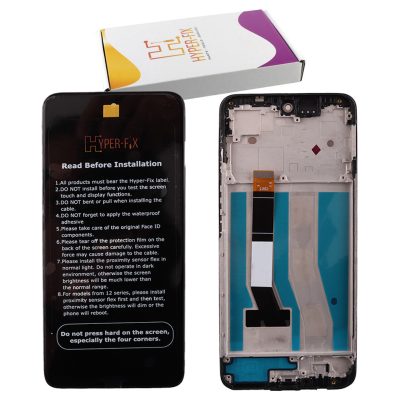 MOTOROLA MOTO G54/ G54 POWER ΟΘΟΝΗ IPS + TOUCH SCREEN + LENS + FRAME HF-5D68C23304 BLACK HYPER-FIX SERVICE PACK