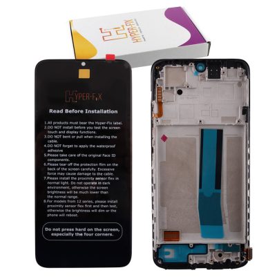 XIAOMI REDMI NOTE 11 NFC/NOTE 11S 4G/NOTE 12S /POCO M4 PRO 4G ΟΘΟΝΗ TFT + TOUCH SCREEN + LENS + FRAME HF-560001K7SR00 BLACK HYPE
