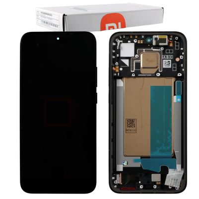 XIAOMI POCO F7 5G ΟΘΟΝΗ + TOUCH SCREEN + LENS + FRAME 5600270O10U00 BLACK ORIGINAL SERVICE PACK