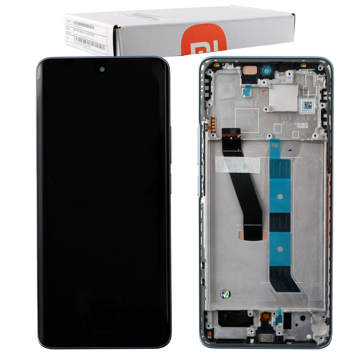 XIAOMI REDMI NOTE 15 5G ΟΘΟΝΗ + TOUCH SCREEN + LENS + FRAME 56002200P1700 BLUE ORIGINAL SERVICE PACK