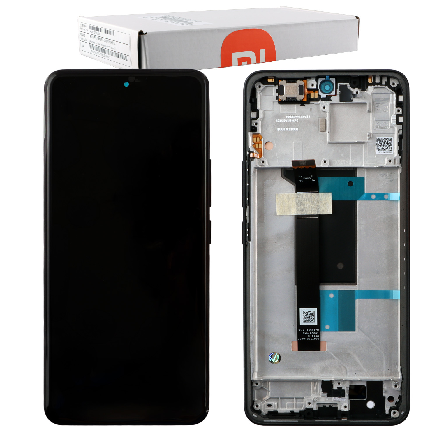 XIAOMI REDMI NOTE 15 PRO 4G ΟΘΟΝΗ + TOUCH SCREEN + LENS + FRAME 560003000P600 BLACK ORIGINAL SERVICE PACK