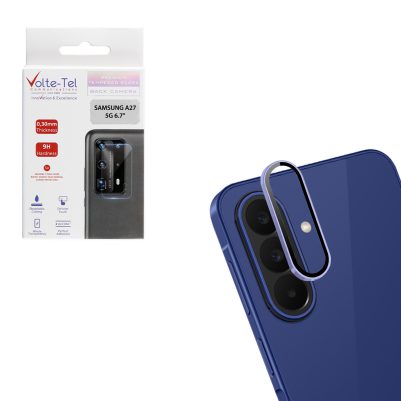 VOLTE-TEL CAMERA GLASS COVER SAMSUNG A27 5G A276 6.7in 9H 0.33MM EASY APPLICATION BLUE