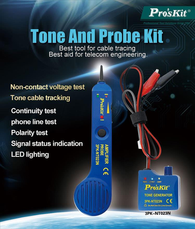 PROSKIT tester καλωδίων 3PK-NT023N, NCV 90~1000V - Image 2